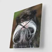 Emperor Tamarin Vierkante Klok (Hoek)