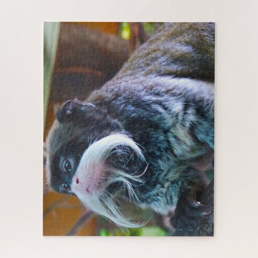 Emperor Tamarins Monkey. Legpuzzel (Verticaal)