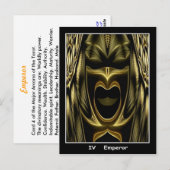 Emperor Tarot Card Briefkaart (Voorkant / Achterkant)