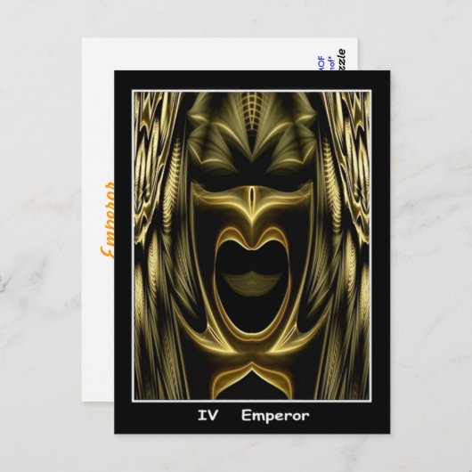 Emperor Tarot Card Briefkaart (Voorkant / Achterkant)