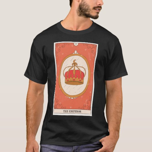 Emperor tarot card moderne Major Arcana designer T-shirt (Voorkant)
