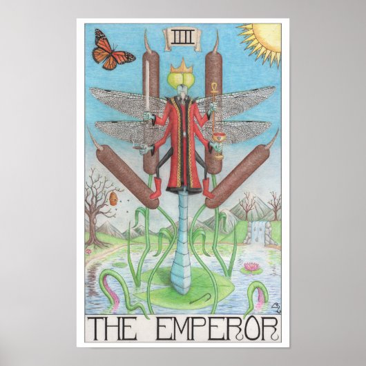 Emperor tarot card poster (Voorkant)