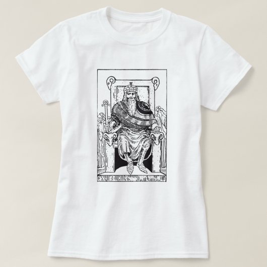 Emperor Tarot Kaart T-shirt (Design voorkant)