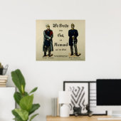 Emperor Wilhelm I en Prince Bismarck Poster (Thuiskantoor)