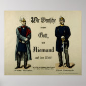 Emperor Wilhelm I en Prince Bismarck Poster (Voorkant)