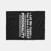 Emperor, You Have A Great Ity, New Groove, Funny  Fleece Deken (Voorkant (Horizontaal))