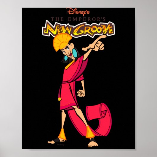 Emperors New Groove Kuzco  Poster (Voorkant)