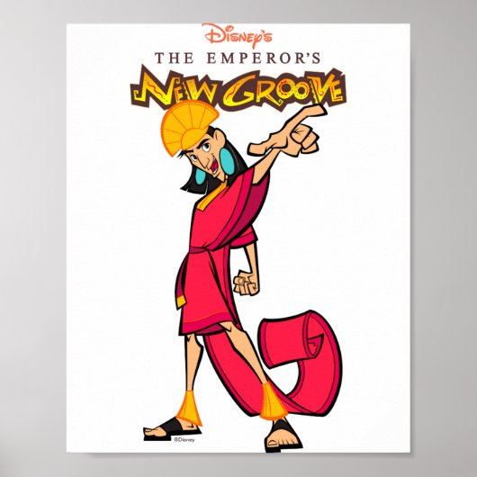Emperors New Groove Kuzco  Poster (Voorkant)