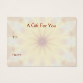 Emperor's Sun Gift Label Visitekaartje (Achterkant)