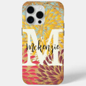 Emphera Modern Flower Monogram iPhone 5 Case-Mate iPhone Case (Achterkant)