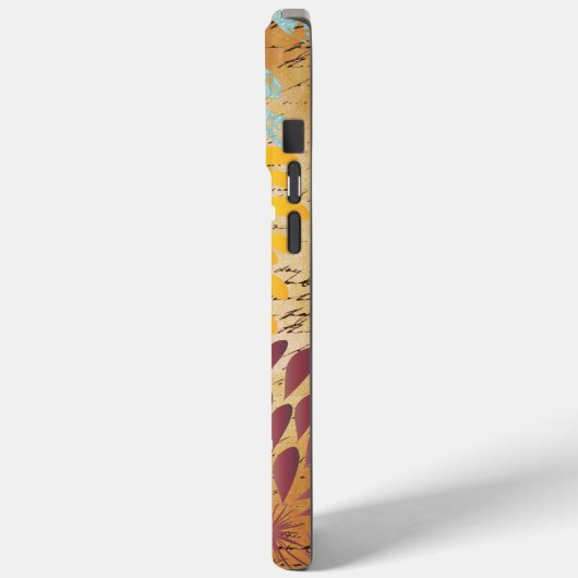 Emphera Modern Flower Monogram iPhone 5 Case-Mate iPhone Case (Achterkant / Links)