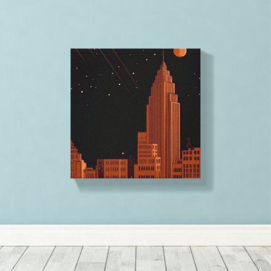 Empire Ascending Canvas Afdruk (Insitu (Houten vloer))