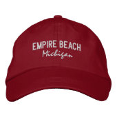 Empire Beach Michigan Embroidered Hat Geborduurde Pet (Voorkant)