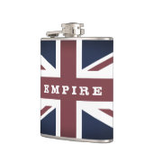 Empire & British Flag,  Britse mode /Brits merk Heupfles (Links)