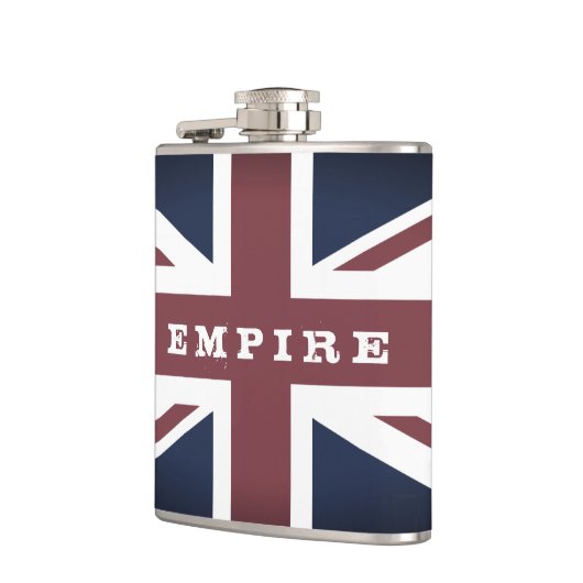 Empire & British Flag,  Britse mode /Brits merk Heupfles (Links)