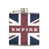 Empire & British Flag,  Britse mode /Brits merk Heupfles (Voorkant)