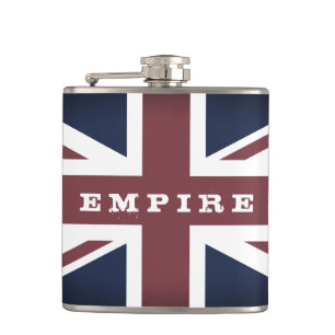 Empire & British Flag, Britse mode /Brits merk Heupfles