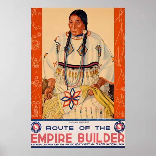 Empire Builder - Great Northern Railroad - Vintage Poster (Voorkant)