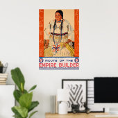 Empire Builder - Great Northern Railroad - Vintage Poster (Thuiskantoor)