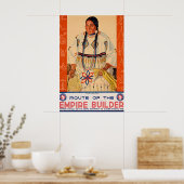 Empire Builder - Great Northern Railroad - Vintage Poster (Keuken)