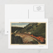 Empire Builder-trein Briefkaart (Voorkant / Achterkant)