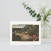 Empire Builder-trein Briefkaart (Staand voorkant)