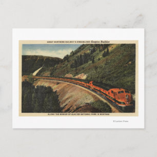 Empire Builder-trein Briefkaart