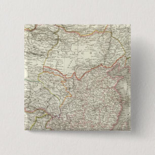 Empire Chinois, Japon - Chinees imperium en Japan Vierkante Button 5,1 Cm