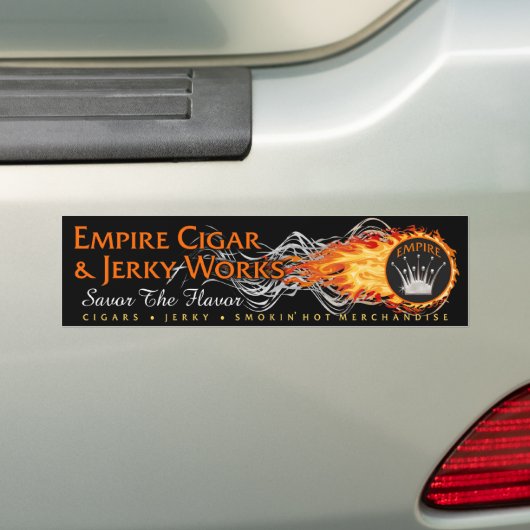 EMPIRE Cigar & Jerky Works Bumpersticker (Op auto)
