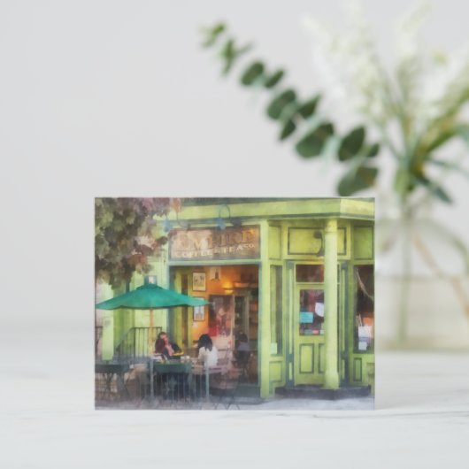 Empire Coffee en Tea Briefkaart (Staand voorkant)