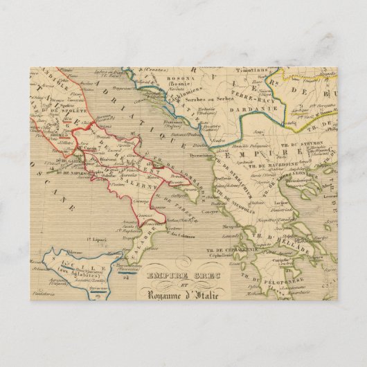 Empire Grec et Royaume d'Italie 774 a 900 Briefkaart (Voorkant)