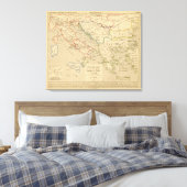 Empire Grec et Royaume d'Italie 774 a 900 Canvas Afdruk (Insitu (Slaapkamer))