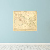 Empire Grec et Royaume d'Italie 774 a 900 Canvas Afdruk (Insitu (Houten vloer))