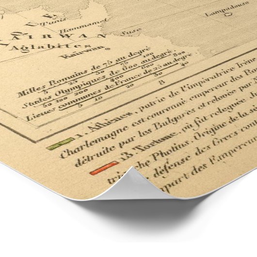 Empire Grec et Royaume d'Italie 774 a 900 Poster (Hoek)