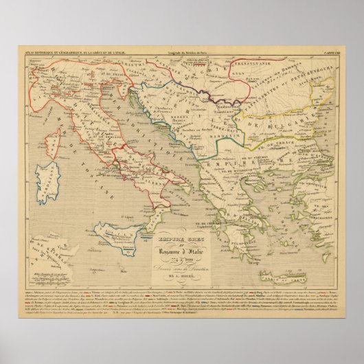Empire Grec et Royaume d'Italie 774 a 900 Poster (Voorkant)