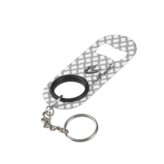 Empire Heart Ornament Mini Flessenopener (Achterkant Gekanteld)