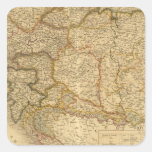 Empire Kappen Vierkante Sticker