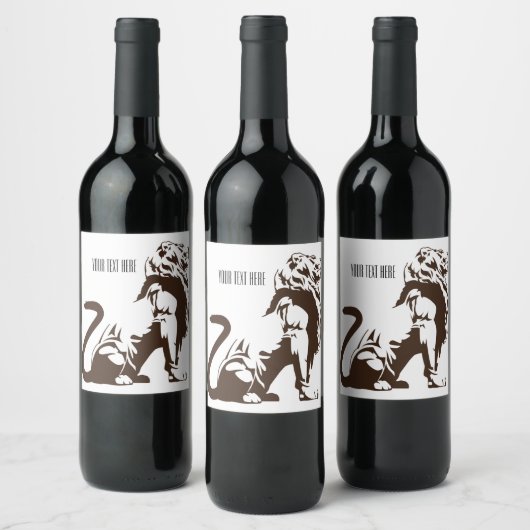 Empire Lion Wine Label Wijn Etiket (Flessen)