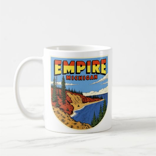 Empire Michigan Vintage Koffiemok (Links)