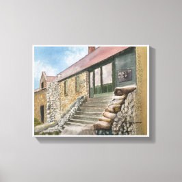 EMPIRE MINE, NEVADA CITY, CALIFORNIË, WATERVERF CANVAS AFDRUK