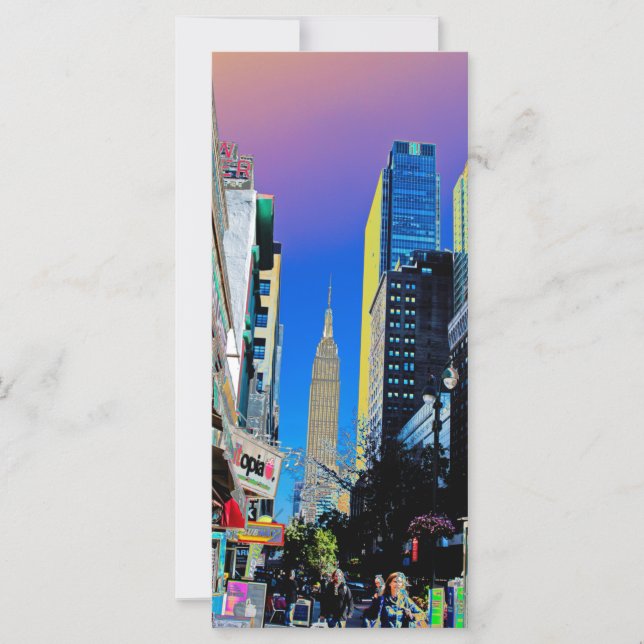 Empire Sate Building uit 42nd St. New York Poster (Voorkant)
