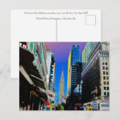 Empire Sate Building uit 42nd St. New York Poster Briefkaart (Voorkant / Achterkant)