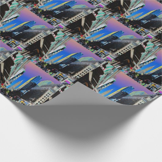 Empire Sate Building uit 42nd St. New York Poster Cadeaupapier (Hoek)