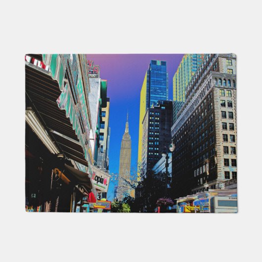 Empire Sate Building uit 42nd St. New York Poster Deurmat (Voorkant)