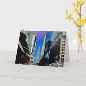 Empire Sate Building uit 42nd St. New York Poster Kaart (Gele Bloem)