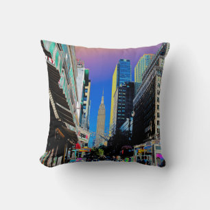 Empire Sate Building uit 42nd St. New York Poster Kussen