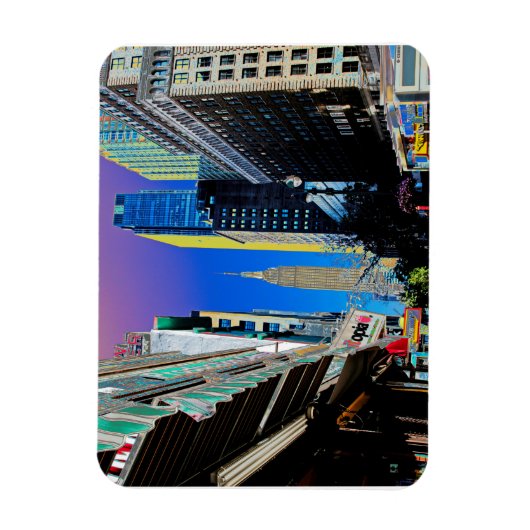Empire Sate Building uit 42nd St. New York Poster Magneet (Verticaal)