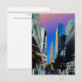 Empire Sate Building uit 42nd St. New York Poster RSVP Kaartje (Voorkant / Achterkant)