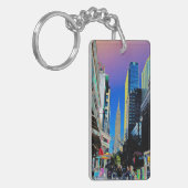 Empire Sate Building uit 42nd St. New York Poster Sleutelhanger (Voorkant Links)