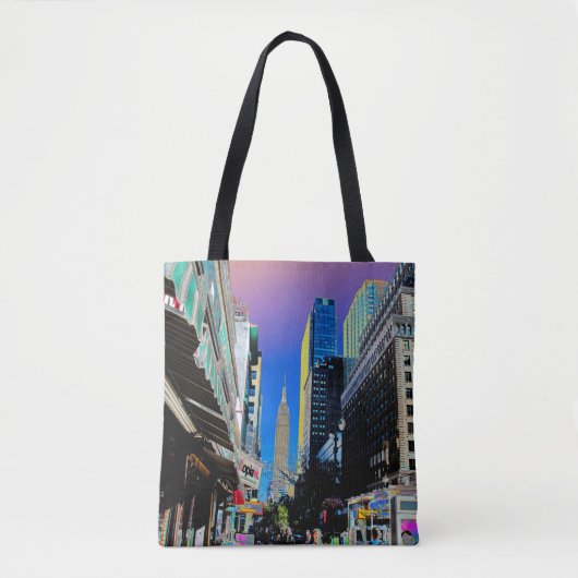 Empire Sate Building uit 42nd St. New York Poster Tote Bag (Voorkant)